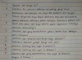Tentukanlah nilai c agar garis. Tolong Dibantu Ya Pelajaran Seni Budaya Kelas Xi Brainly Co Id
