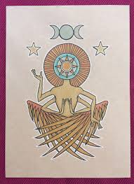 Background of the sun thoth tarot (zodiac). Original Art Tarot The Sun Mccullough Effect Online Store Powered By Storenvy