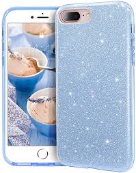 Amazon Com Mateprox Iphone 8 Plus Case Iphone 7 Plus Glitter Bling Sparkle Cute Girls Women Protective Case For Iphone 7 Plus 8 Plus 5 5 Blue Electronics
