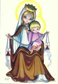 Virgen Del Carmen Virgen Caricatura Virgen Maria Dibujo Dibujos