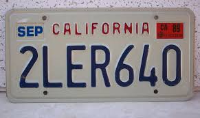 Black And Yellow California License Plate Frame Vintage 1989 California License Plate 25 00 Via Etsy California License License Plate Vintage California
