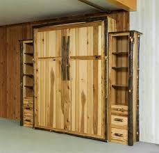 Our design team can also help with just the bed, or an entire wall incorporating one or more murphy beds for your space. Rustic Hickory Wood Murphy Bed From Dutchcrafters Amish Furniture
