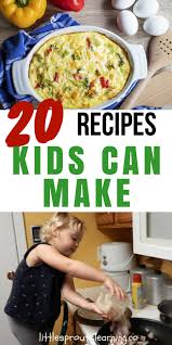 Great as an appetizer or a snack. 20 Recipes Kids Can Make