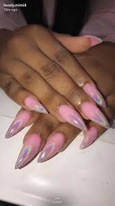Black And Pink Ombre Stiletto Nails Nyshlanyonce Crome Nails Designer Nagel Nageldesign