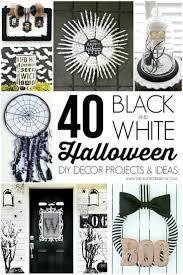 Black And White Halloween Decor 40 Black White Halloween Decor Projects Black White Halloween Halloween Decorations Black And White Decor