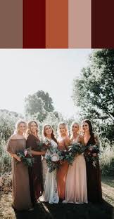 This Burgundy Neutral Tone Color Palette Can Be Used In Either Spring Or Fall Weddi Bridesmaid Dresses Color Palette Fall Bridesmaid Dresses Bridesmaid Colors