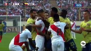James rodríguez (colombia) right footed shot from the centre of the box to the bottom right corner. Peru Vs Colombia All Goals And Highlights Hd Video Dailymotion
