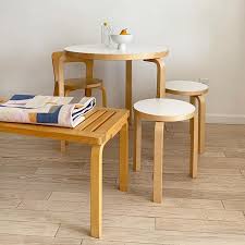 Home Union Sur Instagram Small Space Dining Room Set Up Alvar Aalto For Artek 90b Table Apartment Interior Design Alvar Aalto Home Decor Inspiration