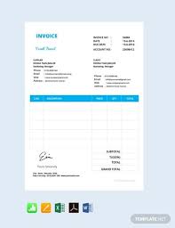 Free Simple Invoice Format Pdf Word Doc Excel Psd Apple Mac Pages Apple Numbers Illustrator Invoice Format Invoice Design Invoice Design Template