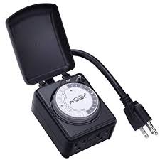 Plusmart Outdoor Timer Waterproof 24 Hour Mechanical Timer Heavy Duty With 2 Grounded Outlet Programmable Outdoor Light Timer For Christmas Light Pool Etl Listed Walmart Com Walmart Com