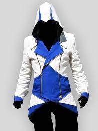 Cooles assassin's creed merch online bestellen. Assassins Creed Blue And White Leather Coat Danezon