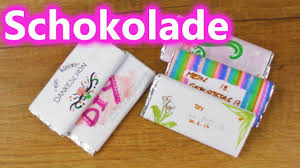 Als brautpaar habt ihr die qual der wahl womit ihr eure gäste an eurem großen. Schoko Diy Geschenk Idee Susse Verpackungen Fur Schokotafeln Selber Machen Gastgeschenk Youtube