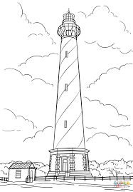 Cape Hatteras Lighthouse North Carolina Coloring Page Free Printable Coloring Pages In 2021 Hatteras Lighthouse Cape Hatteras Lighthouse North Carolina Lighthouses