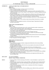 director, customer service resume