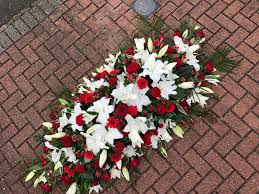 Maybe you would like to learn more about one of these? Red And White Luxury Coffin Spray The Biggin Hill Florist Westerham Kent
