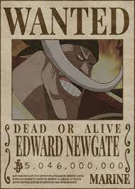Whitebeard Wanted Poster Poster By Melvina Poole Displate One Piece Drawing One Piece Comic Manga Anime One Piece