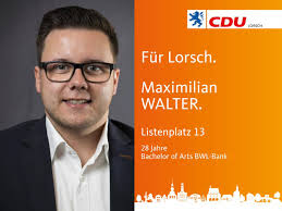 Unsere Kandidierenden zur Kommunalwahl am 14. März 2021. Auf Platz 13  kandidiert Maximilian Walter., "Kinder sind unsere Zukunft und zugleich  unsere wichtigste Ressource. Wir verpflichten uns gerne ...