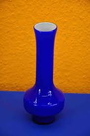 A superb vase,measuring 12 inches in height,in excellent condition. Flower Vase Art Glass Blue 70s Vases At Onlineshop Kusera