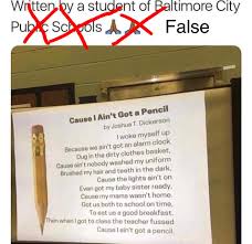 Add a bio, trivia, and more. Joshua T Dickerson On Twitter I Am Joshua T Dickerson I Am The Author Of Cause I Ain T Got A Pencil I Am Not And Have Never Been A Student In Baltimore