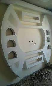 Round ceiling pop design with led lighting for living room. Wall Led Led Wall Wall Decor Design Ceiling Design Wall Tv Unit Design