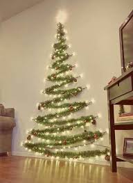 60 Simple Living Room Christmas Decorations Ideas 45 Wall Christmas Tree Christmas Decorations Apartment Diy Christmas Lights