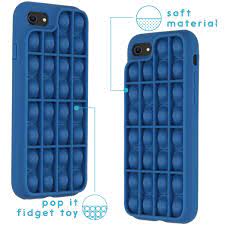 Fidget spielzeug handyhülle, pop it antistress handyhülle, fidget spielzeug, für iphone 12 pro max 11 pro max xs max xs xs xs x 6s. Imoshion Pop It Fidget Toy Pop It Hulle Fur Das Iphone Se 2020 8 7 Dunkelblau