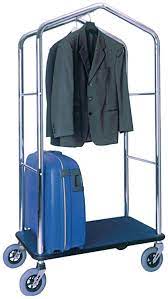 As the name has suggested, this product is well produced from unlike most luggage racks, this one is designed with the lower shelf for keeping other properties easily. Luggage Trolley And Clothes Rack Pv4056 Forcar