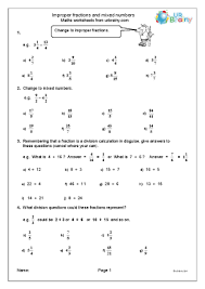 Check spelling or type a new query. Fraction And Decimal Worksheets For Year 6 Age 10 11 Urbrainy Com