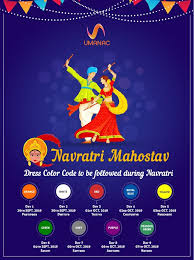 Celebrate A Colourful Navratri Color Happy Navratri Green And Grey