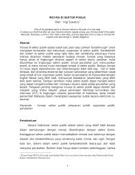 Kegaiatan perdagangan bisa dilakukan secara tradisional dan modern. Pdf Inovasi Di Sektor Publik