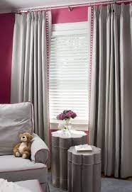 Chic Raspberry And Gray Nursery Project Nursery Grey Girls Rooms Pink And Gray Nursery Pink Bedrooms