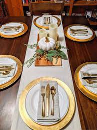 Get it as soon as fri, sep 3. Simple Yet Elegant Thanksgiving Table Decor Chargers Runner Plastic Go Thanksgiving Table Settings Elegant Thanksgiving Table Thanksgiving Table Decorations