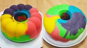100 gr tepung terigu 1 saset susi dancow 1/4 sdt baking powder 1/4. Bolu Kukus Pelangi 2 Telur Bolu Rainbow Youtube