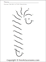 Connecting dots is a proven technique to learn english alphabet. Free Christmas Alphabet Dot To Dot Free4classrooms