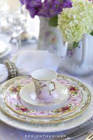 This china pattern has been sitting in the cabinets in the kitchen of the first presbyterian church in helena, arkansas for many many years. Antique Dishes How To Set A Beautiful Table With A Mix Of Vintage China Antique Dishes Beautiful Table Vintage China