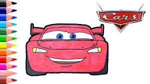 Disney Pixar How To Draw And Color Mcqueen Cars Lightning Mcqueen Co Lightning Mcqueen Drawing Lightning Mcqueen Disney Drawings
