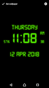 Ayın ve haftanın günü ve yılı isimleri ekranda görüntüleniyor. Digital Clock Live Wallpaper Apps On Google Play
