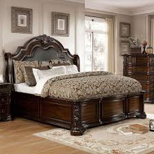 Find sleigh bedroom sets queen here Niketas Sleigh Bedroom Set By Furniture Of America Furniturepick