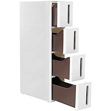 Tri Nische Regal Schmales Holzregal Mit 3 Ablagefacher 2 Schubladen 1 Fach Mit Tur Nischenfuller Nischenschrank H In 2020 Badezimmer Regal Schmal Holzregal Regal