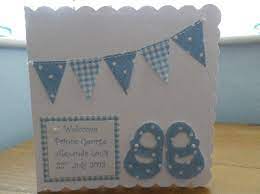 Cath Kidston Fabric Personalised New Baby Card