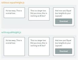 Maybe you would like to learn more about one of these? Jquery Equal Height Plugins Jquery Script