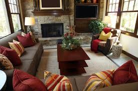 The main focal point of the room is the blue fireplace with its matching side table. 30 Naturally Lit Living Rooms With Skylights Pictures Home Stratosphere