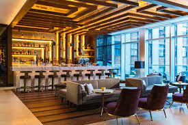 Renaissance New York Midtown Hotel Thread Bar Lounge Holiday Guestbathroom Enjoying Hotel Hotel Rewards New York Travel