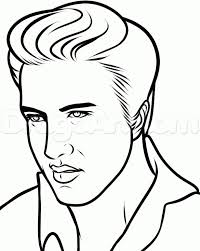 How To Draw Elvis Elvis Presley Step By Step Stars People Free Online Drawing Tutorial Added By Dawn July 1 Elvis Presley Elvis Presley Pictures Pop Art
