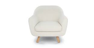 Kardiel tripod plywood modern lounge chair, cream italian leather/walnut. Mid Century Modern Lounge Chairs Article