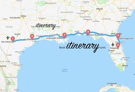 Carte de la floride détaillée. Itineraire De 2 Semaines Du Texas A La Floride Best Itinerary