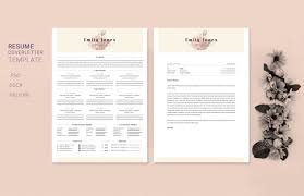 Water Color Cv Resume Tempalate C Templates Resume Chalkboard Art Quotes
