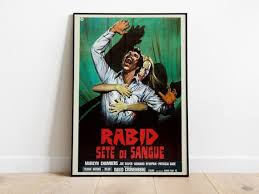 Rabid, David Cronenberg, Marilyn Chambers, 1977 - Vintage Retro Movie  Poster, Premium Semi-glossy Paper - Etsy