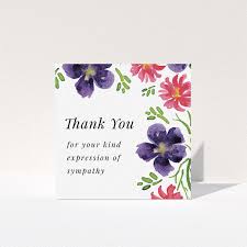 Sympathy bouquets are a beautiful way to show love and support for you and your family after a loss. Flowers Encroaching In Funeral Thank You Cards