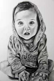 At age three, you can start teaching your kid how to properly hold a pencil. Baby Child Art Portrait In Pencil Drawing By Iigurrydaddyii On Deviantart Pencil Drawings Portrait Drawing Realistic Drawings
